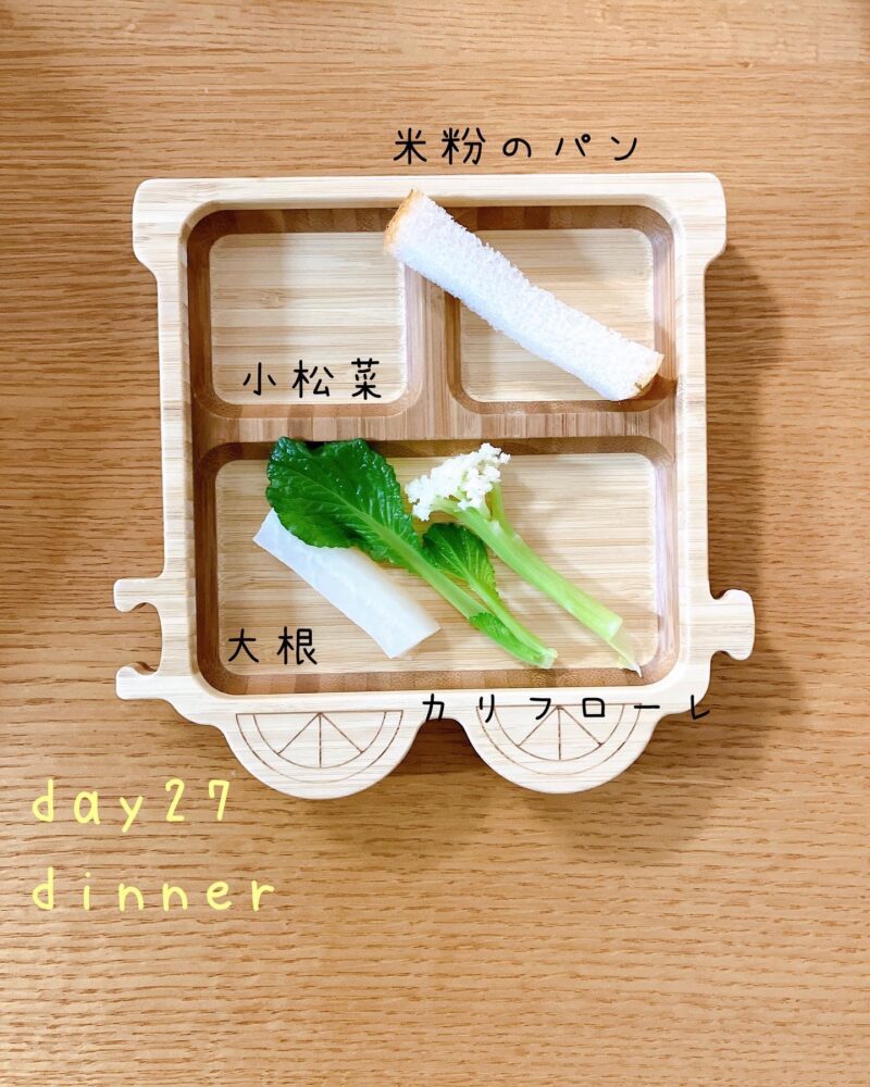 BLW離乳食　day27 dinner