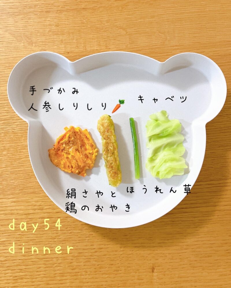 BLW離乳食　day54 dinner